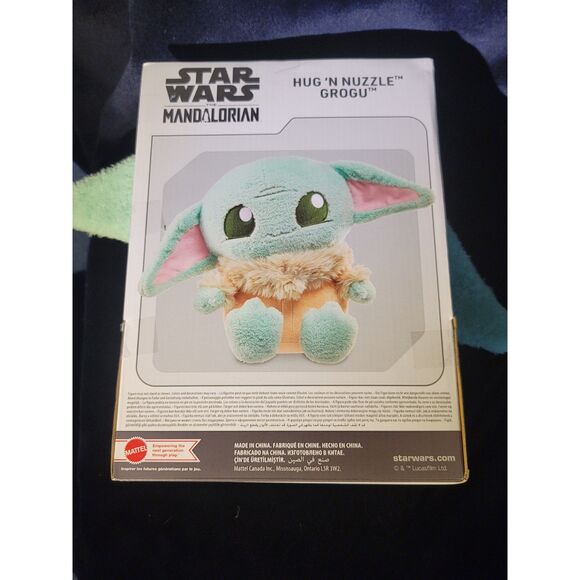 Disney's Star Wars: The Mandalorian Grogu Hug 'n Nuzzle Plush by Mattel 10" - Picture 7 of 7